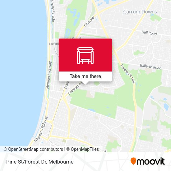 Pine St/Forest Dr map