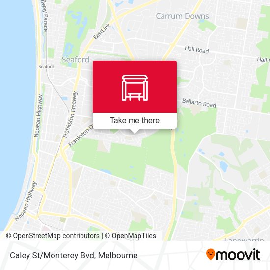 Caley St/Monterey Bvd map