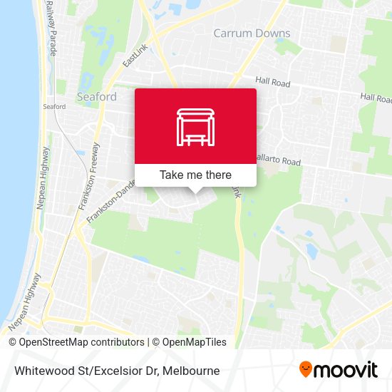 Whitewood St/Excelsior Dr map