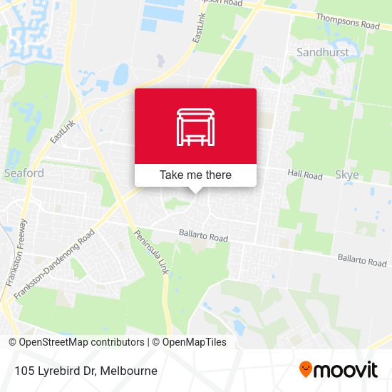 105 Lyrebird Dr map