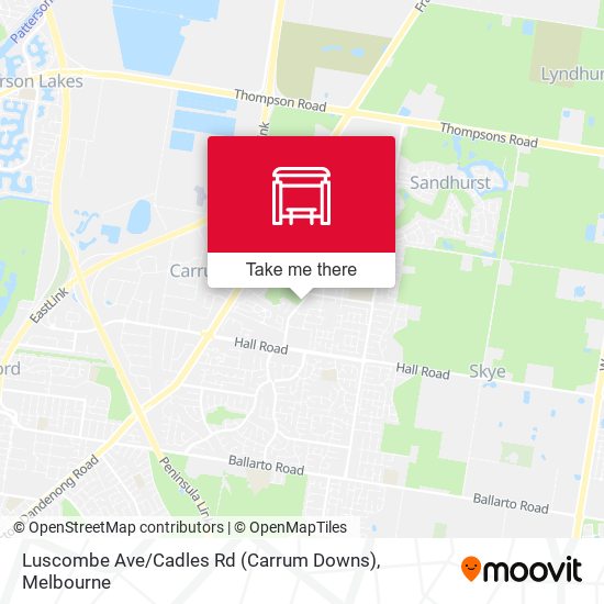 Luscombe Ave / Cadles Rd (Carrum Downs) map