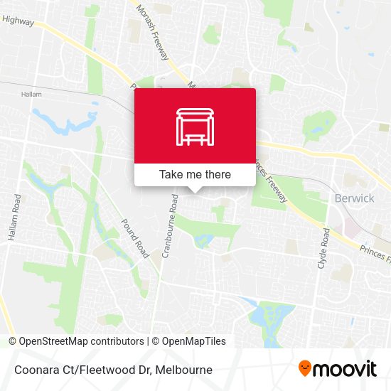 Coonara Ct/Fleetwood Dr map