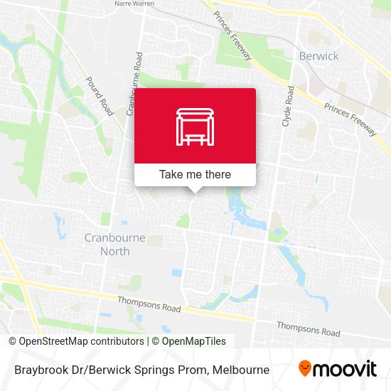 Braybrook Dr / Berwick Springs Prom map