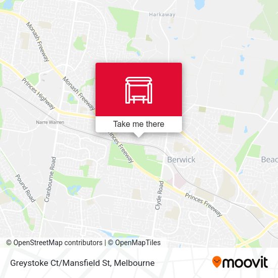 Greystoke Ct/Mansfield St map