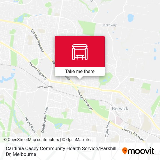 Cardinia Casey Community Health Service / Parkhill Dr map