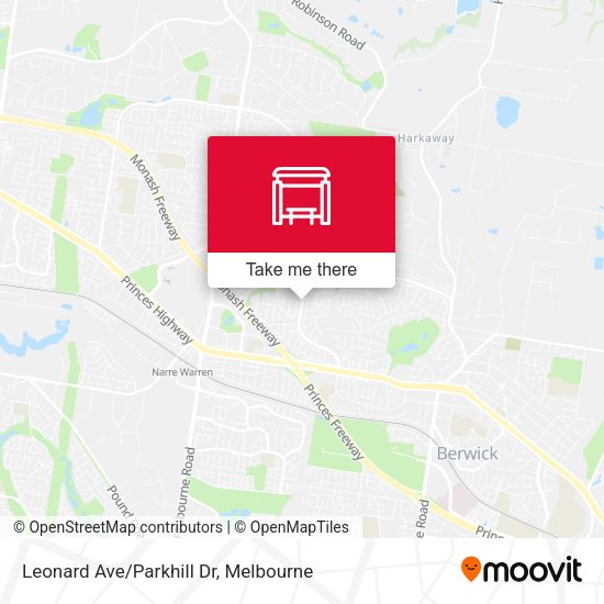 Leonard Ave/Parkhill Dr map