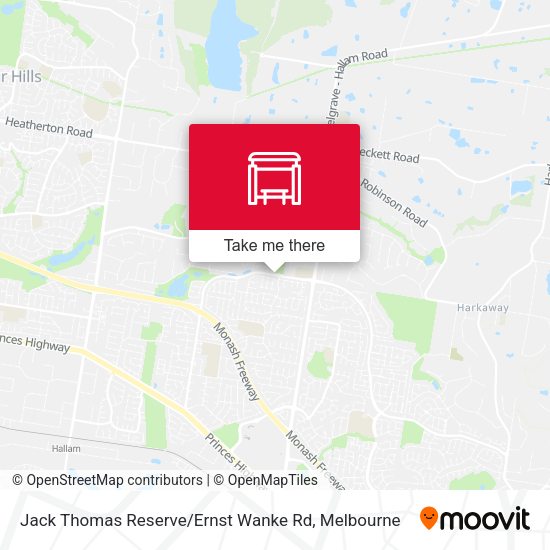 Jack Thomas Reserve / Ernst Wanke Rd map