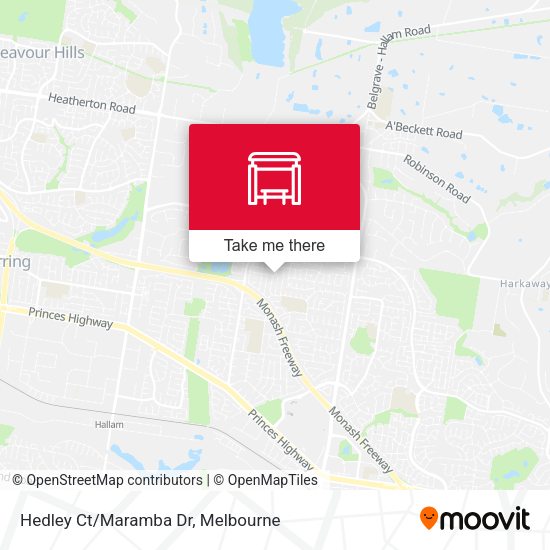 Hedley Ct/Maramba Dr map