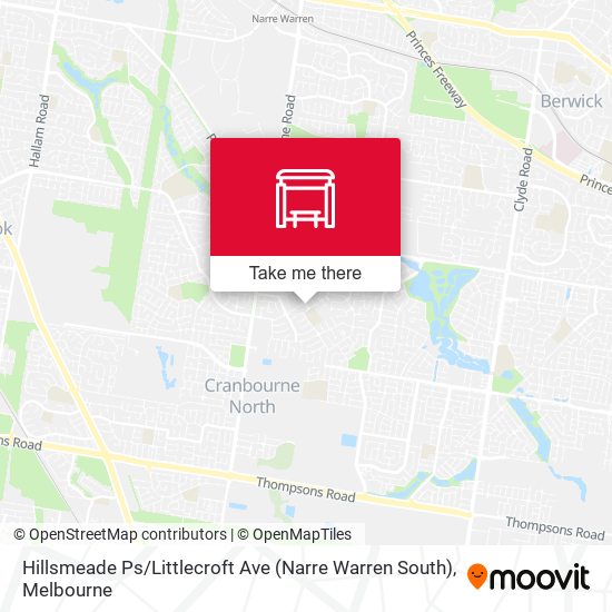 Hillsmeade Ps / Littlecroft Ave (Narre Warren South) map