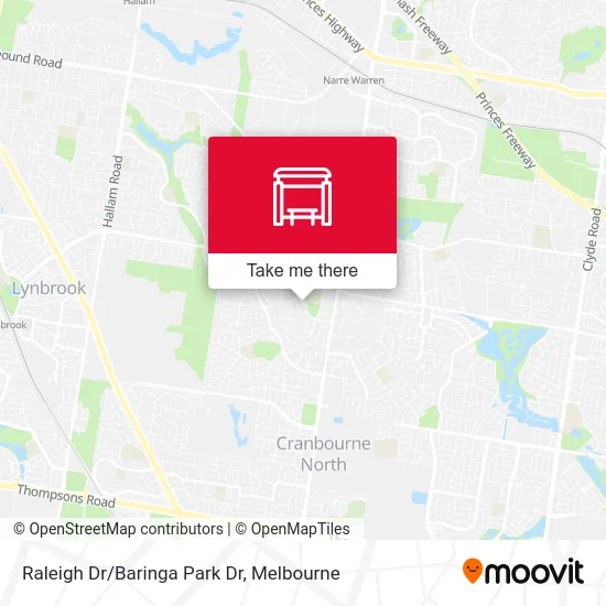 Mapa Raleigh Dr/Baringa Park Dr