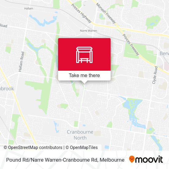 Pound Rd / Narre Warren-Cranbourne Rd map