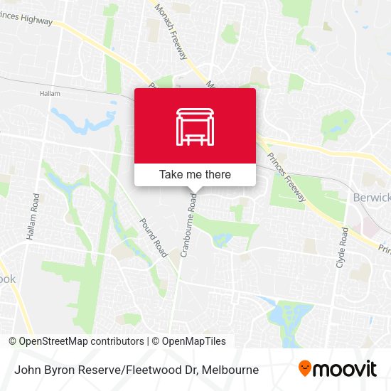 John Byron Reserve / Fleetwood Dr map
