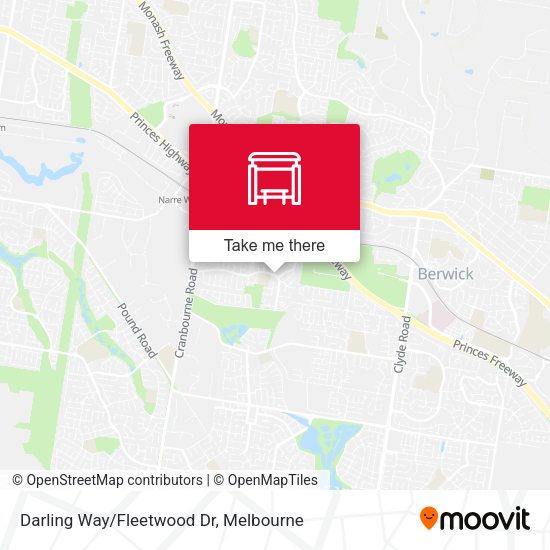 Darling Way/Fleetwood Dr map