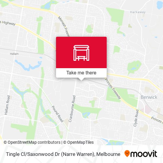 Mapa Tingle Cl / Saxonwood Dr (Narre Warren)