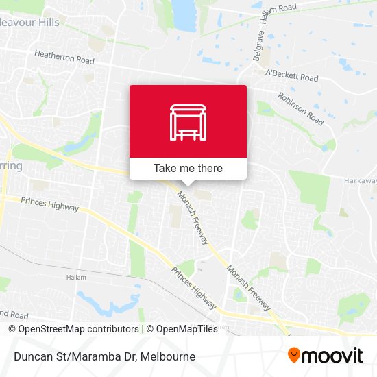 Duncan St/Maramba Dr map