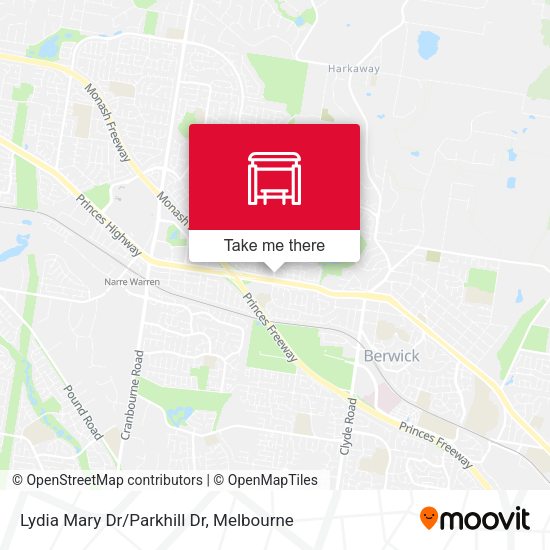Lydia Mary Dr/Parkhill Dr map