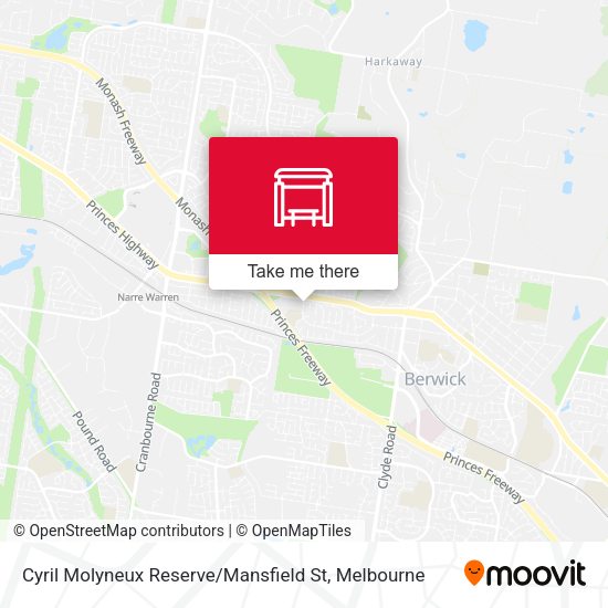 Cyril Molyneux Reserve / Mansfield St map