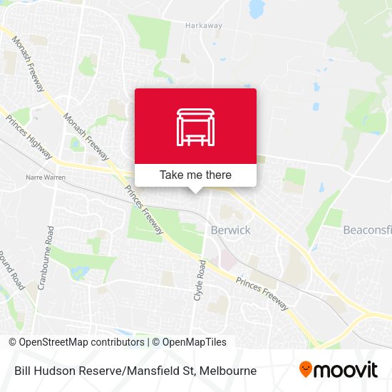 Bill Hudson Reserve / Mansfield St map