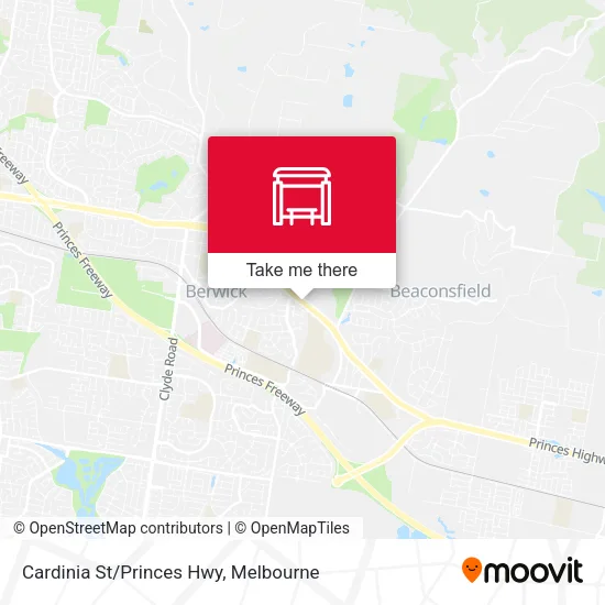 Cardinia St/Princes Hwy map