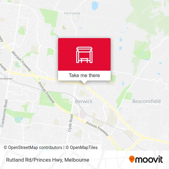 Mapa Rutland Rd/Princes Hwy