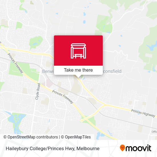 Haileybury College/Princes Hwy map