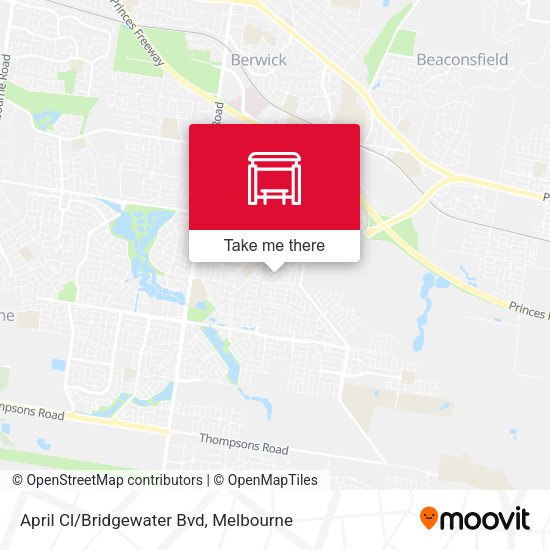 April Cl/Bridgewater Bvd map