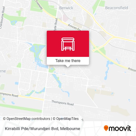 Kirrabilli Pde/Wurundjeri Bvd map