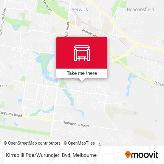 Kirrabilli Pde/Wurundjeri Bvd map