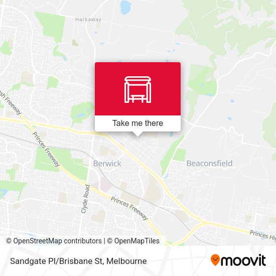 Sandgate Pl/Brisbane St map