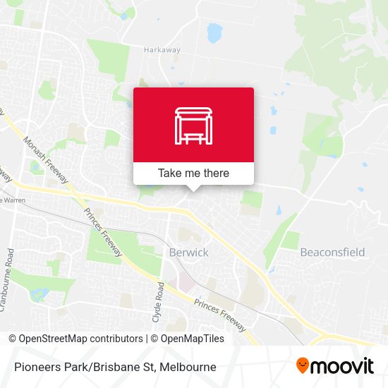 Pioneers Park/Brisbane St map