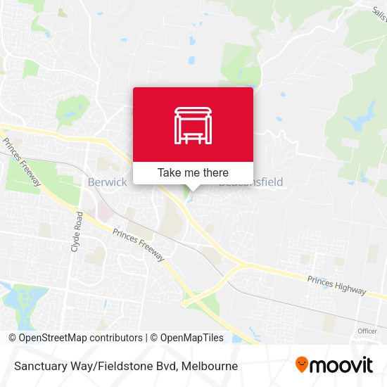 Sanctuary Way/Fieldstone Bvd map