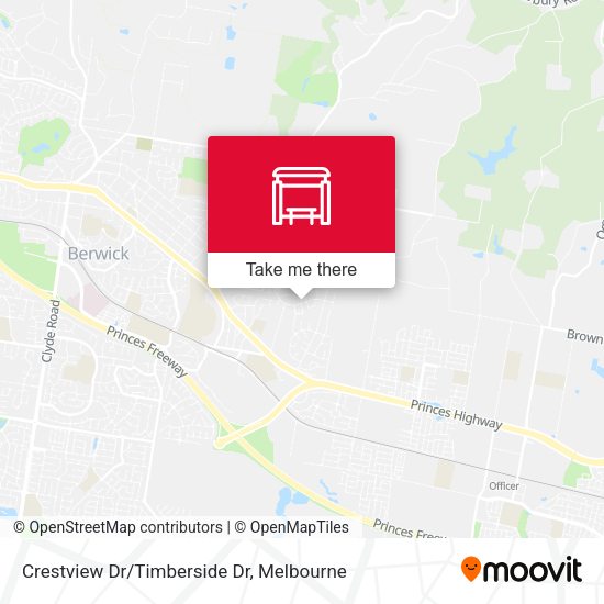 Crestview Dr/Timberside Dr map