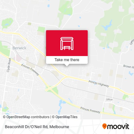 Beaconhill Dr/O'Neil Rd map