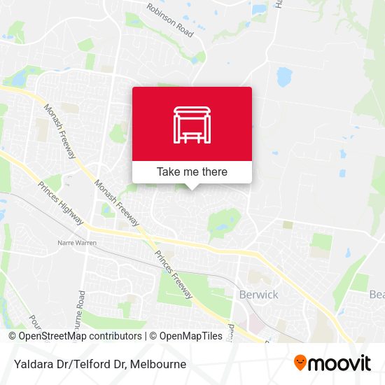 Yaldara Dr/Telford Dr map