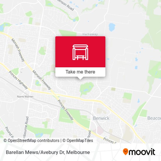 Barellan Mews/Avebury Dr map
