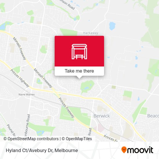 Hyland Ct/Avebury Dr map