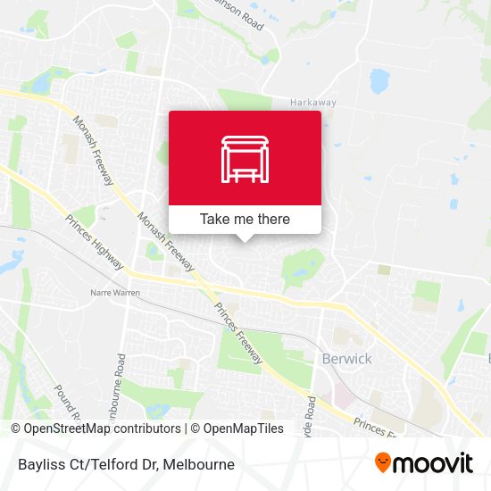 Bayliss Ct/Telford Dr map