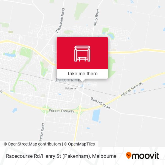 Racecourse Rd / Henry St (Pakenham) map