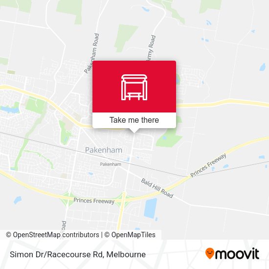 Simon Dr/Racecourse Rd map