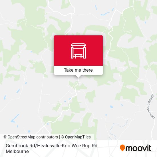 Gembrook Rd / Healesville-Koo Wee Rup Rd map