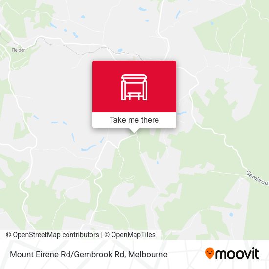 Mount Eirene Rd/Gembrook Rd map