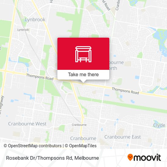 Rosebank Dr/Thompsons Rd map