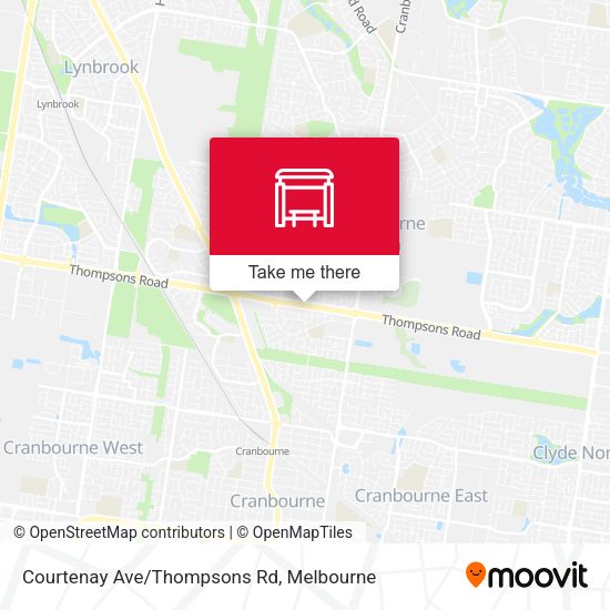 Courtenay Ave/Thompsons Rd map