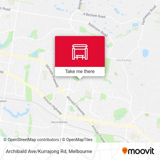 Archibald Ave/Kurrajong Rd map