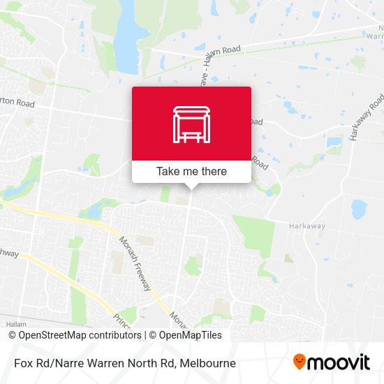 Fox Rd/Narre Warren North Rd map