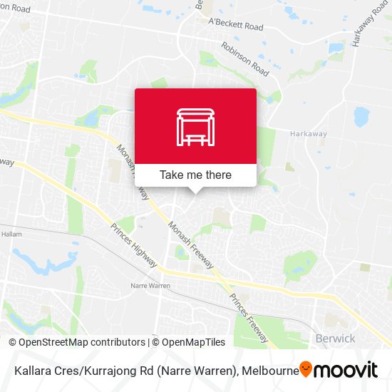 Kallara Cres / Kurrajong Rd (Narre Warren) map