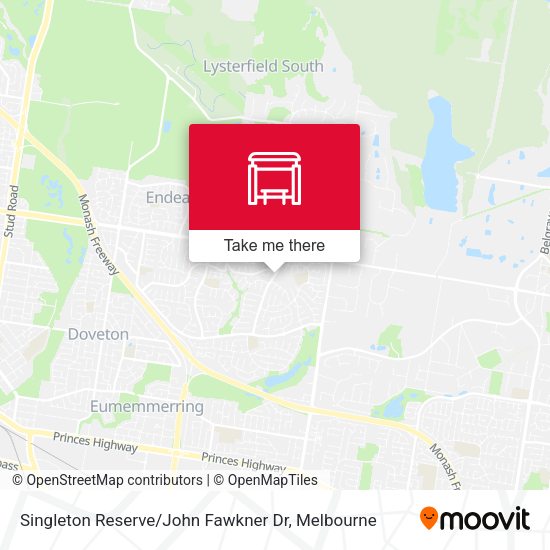 Singleton Reserve / John Fawkner Dr map