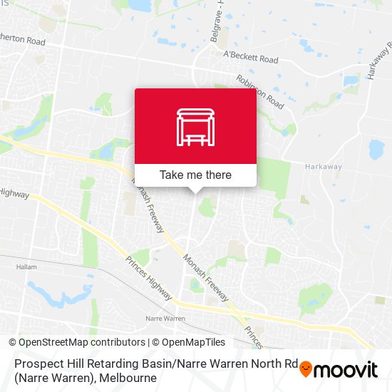 Prospect Hill Retarding Basin / Narre Warren North Rd map