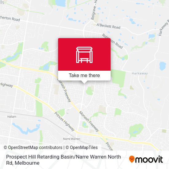 Prospect Hill Retarding Basin / Narre Warren North Rd map
