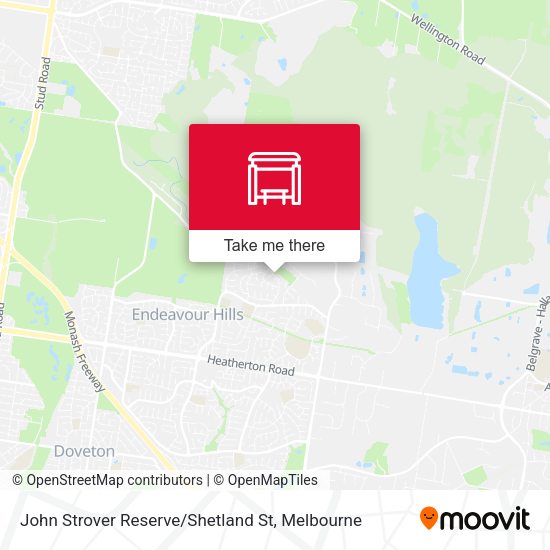 John Strover Reserve / Shetland St map